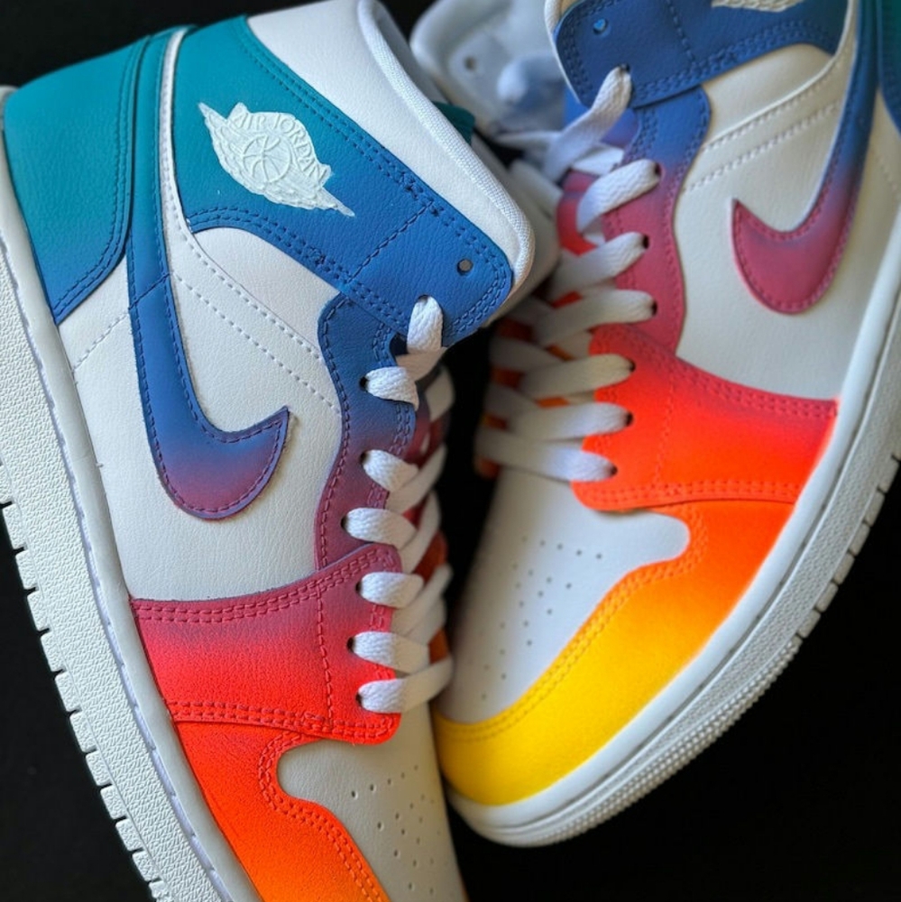 Retro 1 Customized "sunset gradient "